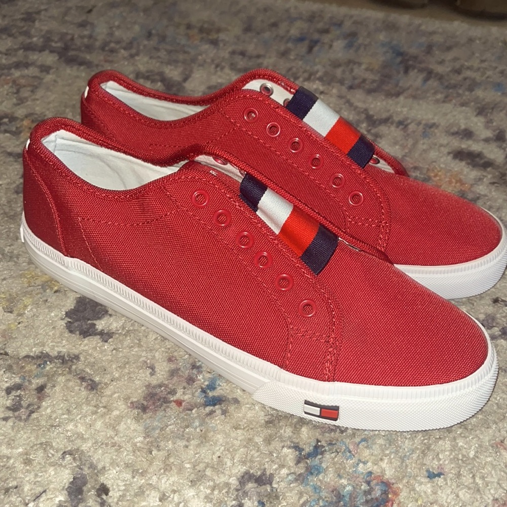 Tommy Hilfiger red shoes